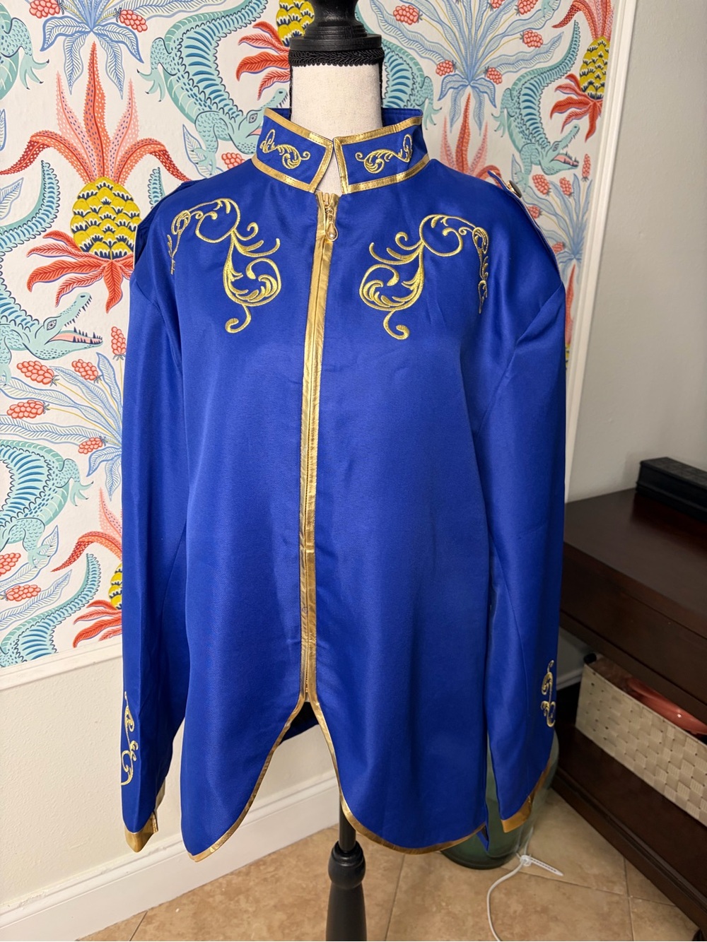 Royal Blue & Gold Marching Band/Prince Cosplay/Costume Jacket – 2XL
